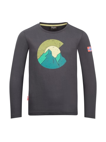 Trollkids Langarm-Shirt Halsafjord (GOTS) in black