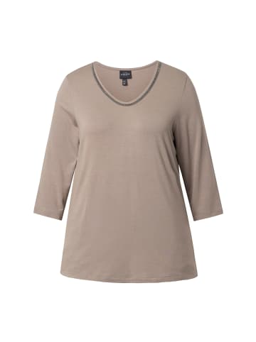 Ulla Popken Shirt in blassbraun