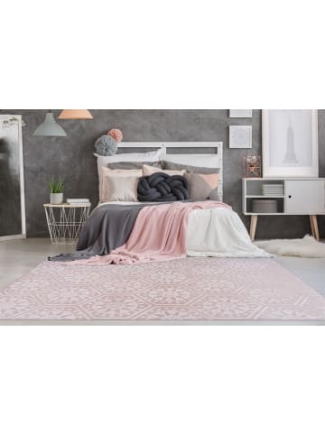 Teppich Boss Kurzflor Teppich Manuel 225 in Rosa