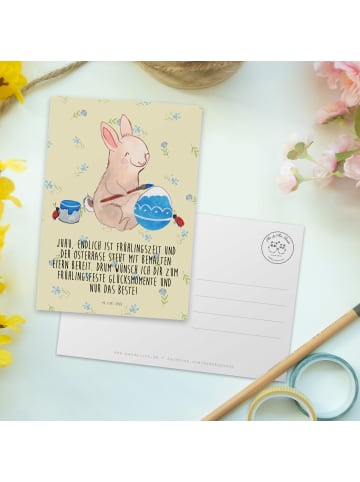 Mr. & Mrs. Panda Grußkarte Hase Marienkäfer mit Spruch in Blumig