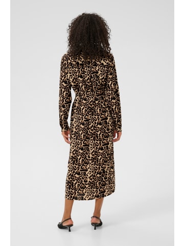 Kaffe Kleid KAhannah Loose fit in Naturel Leopard Print