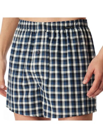 Schiesser Web-Boxershorts 2er Pack in Dunkelblau