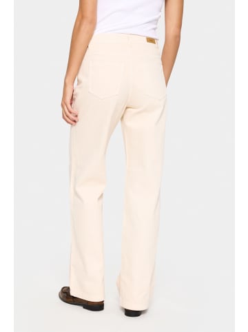 SAINT TROPEZ Jeans IluSZ Gerade Passform in Creme