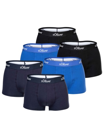 S. Oliver Boxershort 6er Pack in Blau