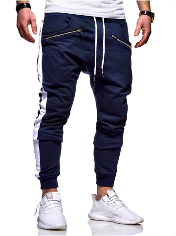 behype Jogginghose TRACK-ZIP in navy