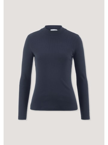Hessnatur Rib Longsleeve Slim in marine