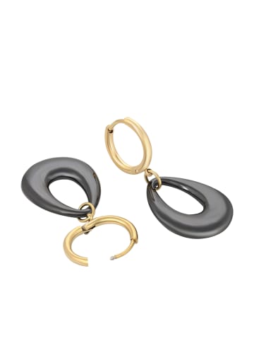 faina Women Earrings in Gold Black