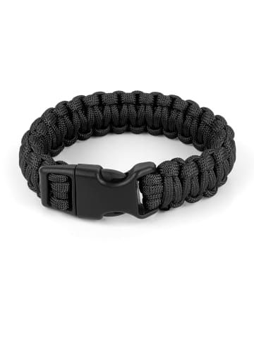 Normani Outdoor Sports Survival-Armband Paracord 17 mm Medium in Schwarz