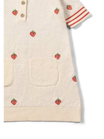 Little Green Radicals Strickkragenkleid in Creme