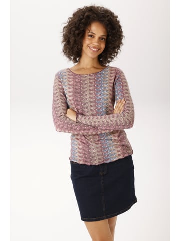 Aniston CASUAL Langarmshirt in bunt