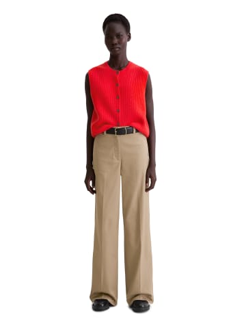 Marc O'Polo Ärmellose Strickweste slim in Bright Red