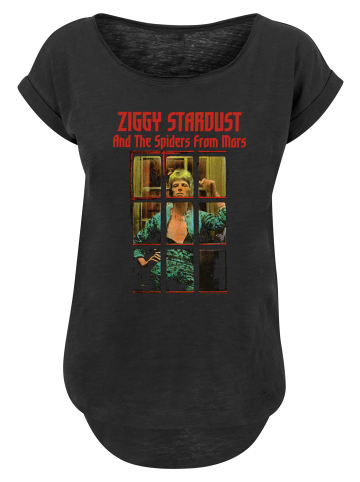 F4NT4STIC Long Cut T-Shirt David Bowie Ziggy Stardust Spider in schwarz