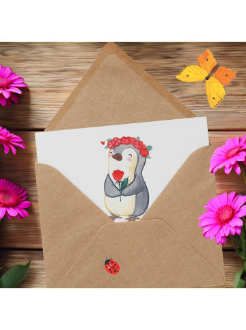 Mr. & Mrs. Panda Klappkarte Jungfrau Astrologie mit Spruch in Weiß