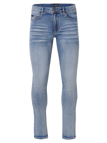 KOROSHI Schlanke strick-jeans aus denim in blau
