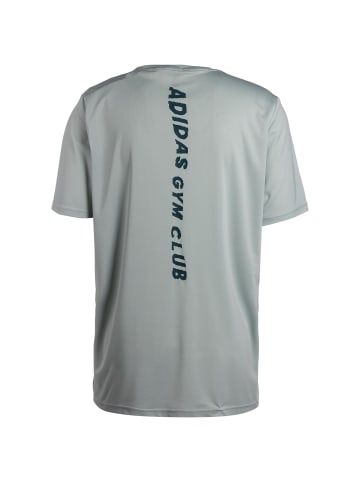 adidas Performance Trainingsshirt HIIT Slogan in silber