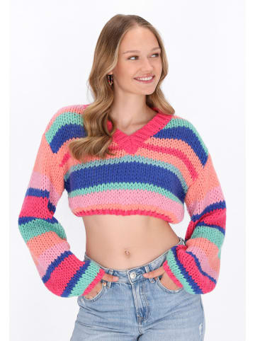 myMo Sweater in orange multicolor