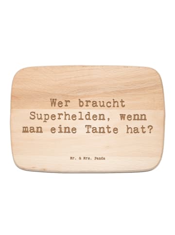Mr. & Mrs. Panda Schneidebrett Spruch Lieblings-Tante mit Spruch in Transparent