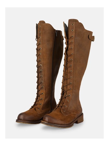 Felmini Wide Fit Stiefel in Dunkelbraun