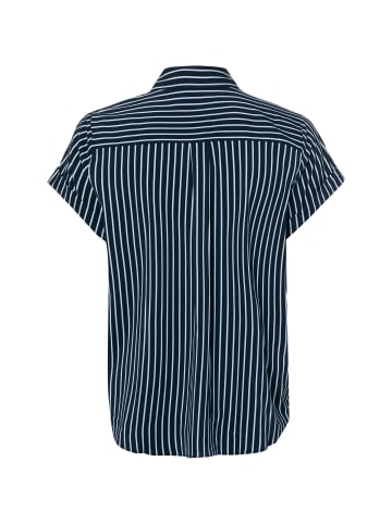 SAMSOE & SAMSOE Bluse Majan in marine hellblau - 0009