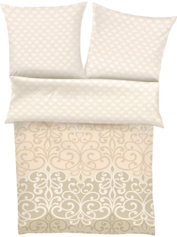 Ibena Fein Flanell Bettwäsche in elfenbein