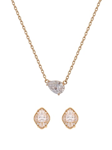 faina Women Jewelry Set in rose gold white