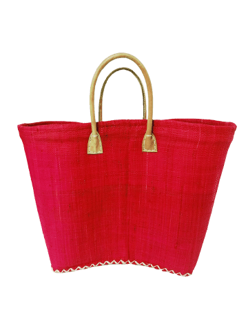 Le Comptoir de la Plage Korbtasche "Belo" GM Unis " in  Rot (L) 40x (B) 32 cm