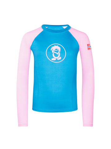 Trollkids Badeshirt Kvalvika in dynamic blue
