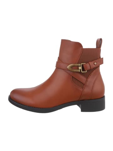 Ital-Design Stiefelette in Camel