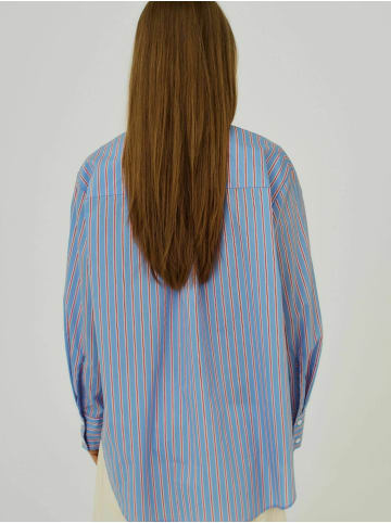 Norr Hemd Nicci Tie in Red stripes