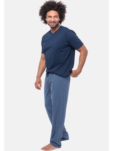 Ammann Schlafanzug Hose Cotton - Mix & Match in Dunkelblau
