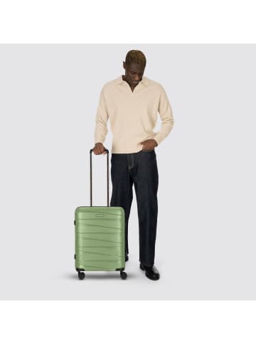 Redolz Essentials 10 CABIN 4 Rollen Kabinentrolley 55 cm in green-metallic