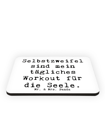 Mr. & Mrs. Panda magnet Spruch Selbstzweifel Workout mit Spruch in Weiß