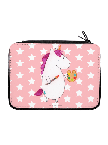 Mr. & Mrs. Panda Etui Einhorn Künstler ohne Spruch in Rot Pastell