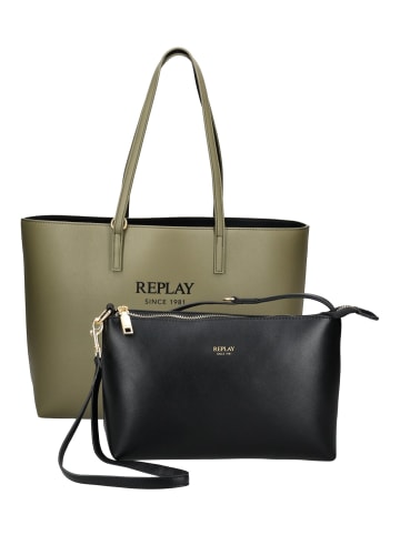 Replay Taschen in Olive/Schwarz