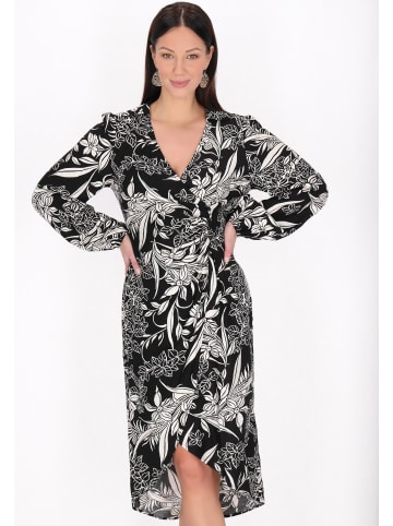 Albee Women Dress in Black Offwhite