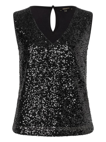 More & More Paillettentop in black