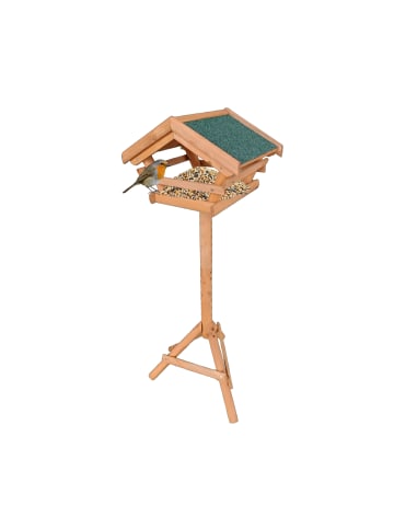 relaxdays Vogelfutterhaus in Orange - (B)37 x (H)103 x (T)28 cm