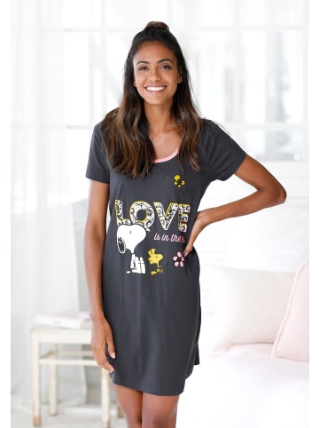 Peanuts Sleepshirt in anthrazit