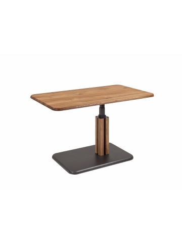 58 aufm Kessel COUCHTISCH höhenverstellbar Colly 100x49x60 Massivholz Grau/Wildeiche