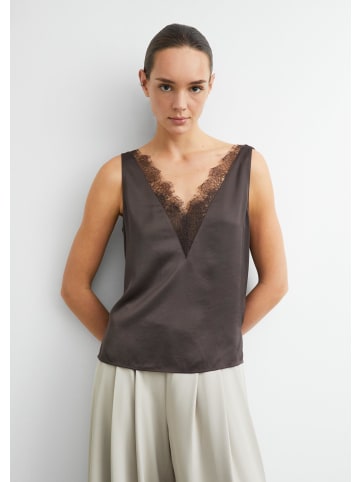 comma Bluse in 8943_dunkelbraun