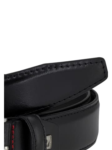 Pierre Cardin Ledergürtel Basic in Schwarz