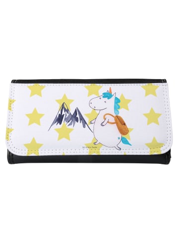 Mr. & Mrs. Panda Portemonnaie für Damen Einhorn Bergsteiger ohne... in Weiß