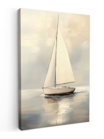 MuchoWow Leinwand Bilder Creme