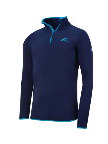 Westfjord Herren Fleece-Pullover "Hekla" in Marineblau / Hellblau