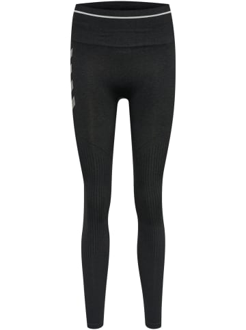 Hummel Hummel Leggings Hmlmt Yoga Damen Atmungsaktiv Schnelltrocknend Nahtlosen in BLACK MELANGE