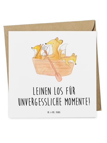 Mr. & Mrs. Panda Gutschein Bootstour Momente mit Spruch in Weiß
