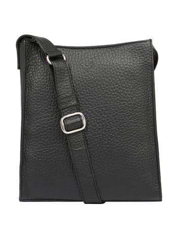 VLD VOi Leather Design Hirsch Umhängetasche Leder 24 cm schwarz