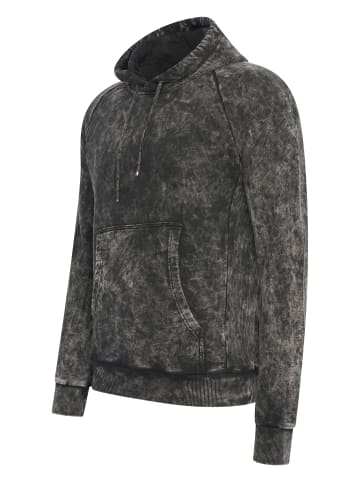Rusty Neal Verwaschener Kapuzenpullover in Schwarz