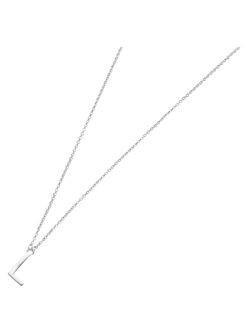 Smart Jewel Collier Mit Buchstabe L in Silber