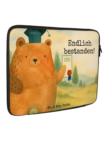 Mr. & Mrs. Panda Notebooktasche Bär Prüfung Design mit Spruch in Weiß